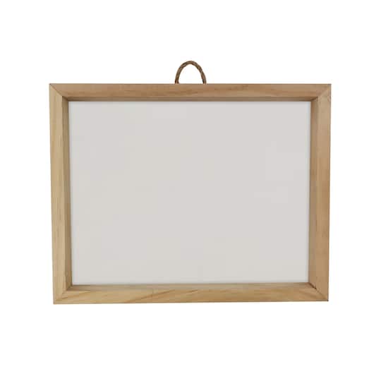 6 Pack: 8&#x22; x 10&#x22; White Plaque with Unfinished Frame by Make Market&#xAE;